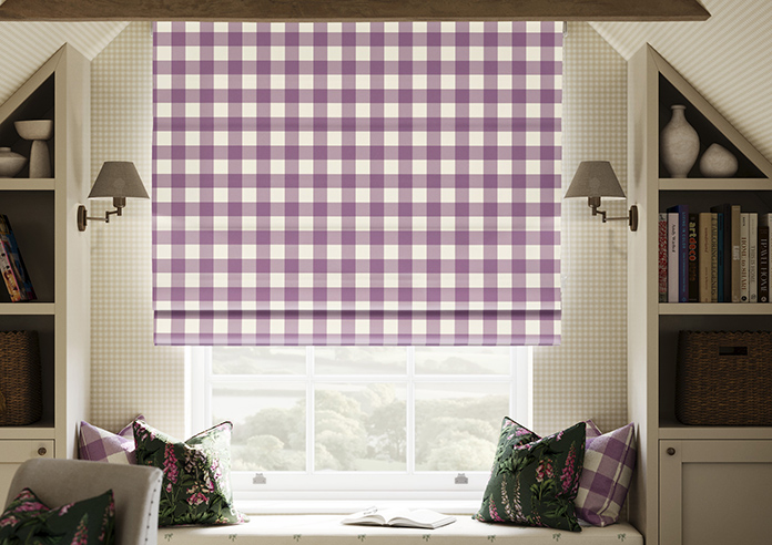 Gingham, Dusting - Twist&Fit Roman Blind - Image 3